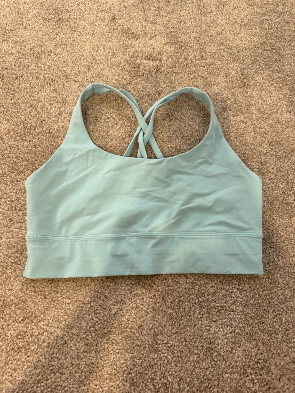 lululemon athletica Light Aqua Crisscross Sports Bralette